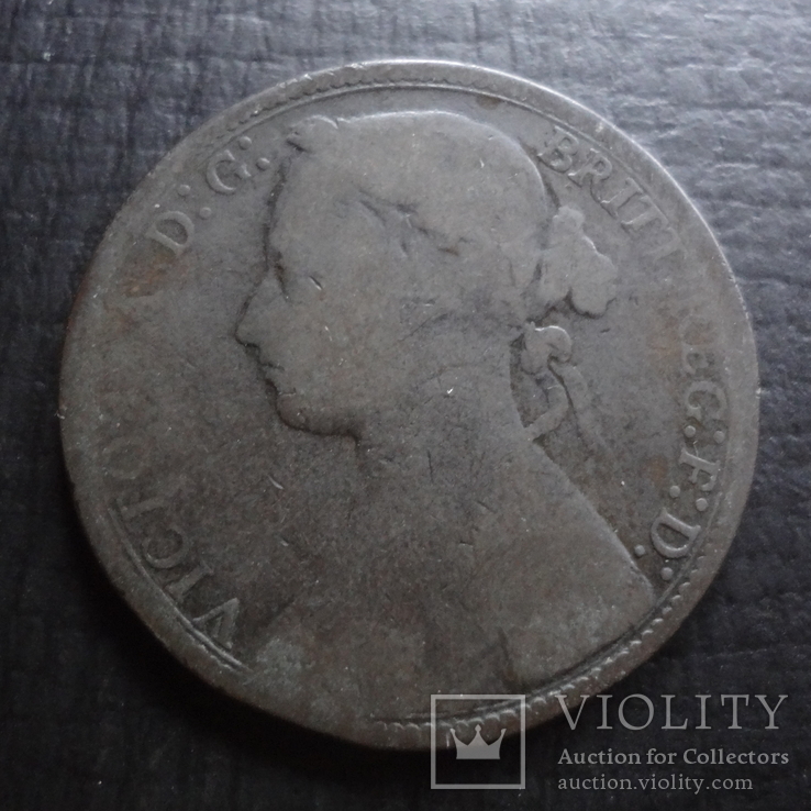 1 пенни 1876  Великобритания  ($4.8.8)~, фото №2