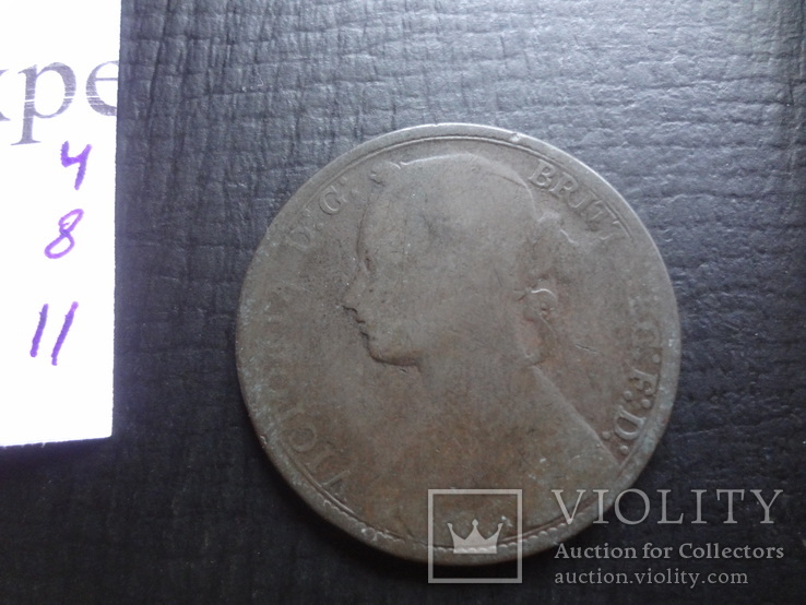 1 пенни 1877  Великобритания  ($4.8.11)~, фото №4