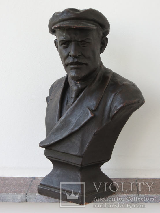 Бюст В.И. Ленина, скульптура. Гжель завод., фото №4