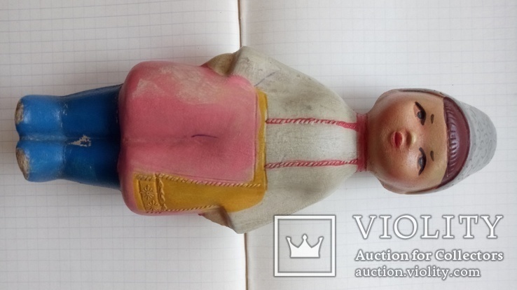 Две куклы в украинском стиле цельнолитая резина клеймо КЗРИ., фото №10