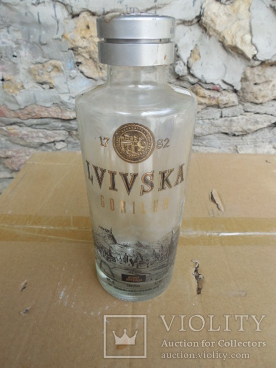 Бутылка из под водки Львовская, фото №2