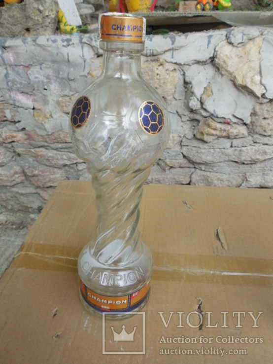 Бутылка Евро 2012 футбольная мяч Чемпион, фото №2