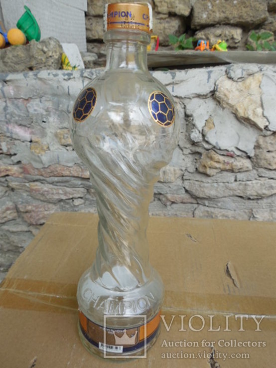 Бутылка Евро 2012 футбольная мяч Чемпион, фото №4