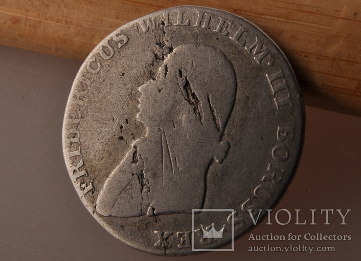 4 гроша 1805 года. Пруссия, Фридрих Вильгельм III. Серебро., фото №2