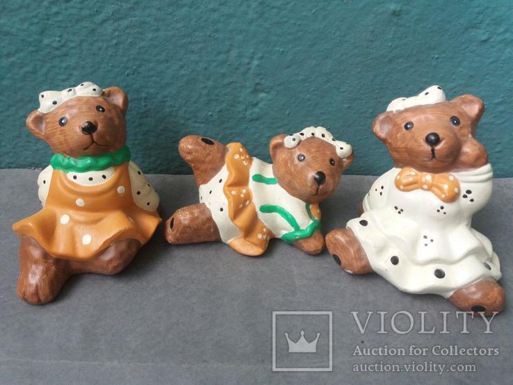 Глиняные фигурки медведей, фото №3