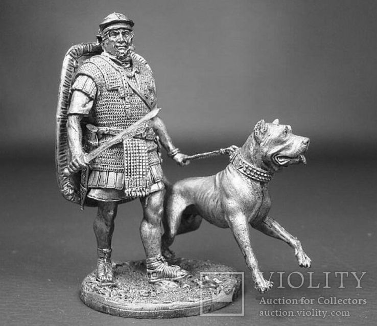 Рим.Легионер с боевой собакой, Legio XX Valeria Victrix 43год н.э