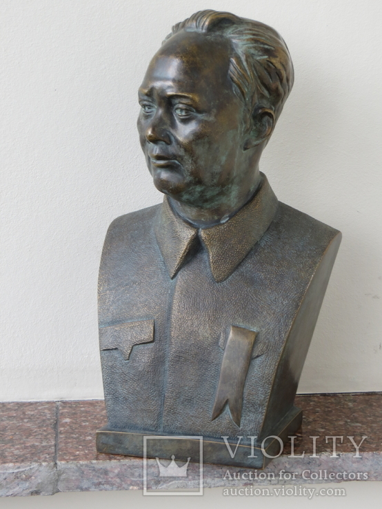 Бюст Мао Цзедун, СССР, бронза, фото №3