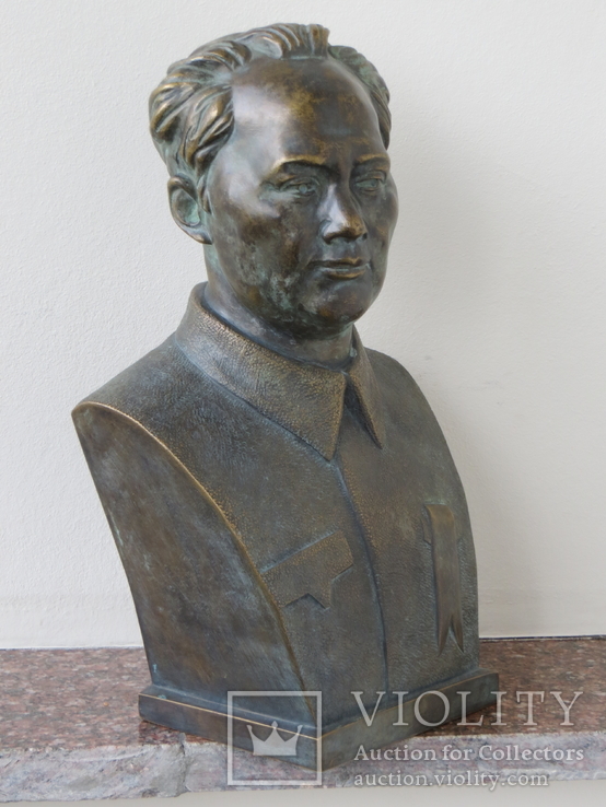 Бюст Мао Цзедун, СССР, бронза, фото №9
