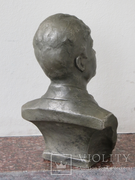 Бюст Сергея Есенина, силумин. СССР, фото №6