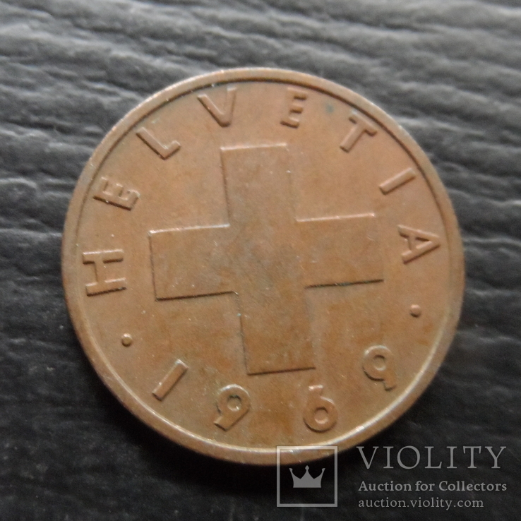 2 раппена  1969   Швейцария    ($4.6.24)~, фото №2