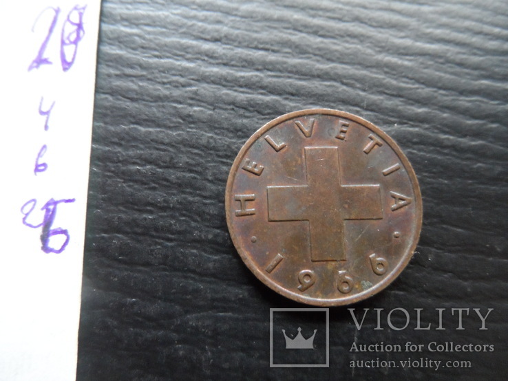 2 раппена  1966 В   Швейцария    ($4.6.26)~, фото №4
