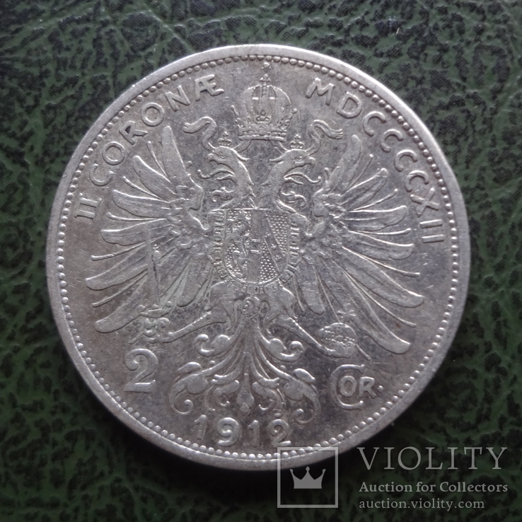 2 кроны 1912 Австро-Венгрия серебро    ($1.2.1) ~, фото №3