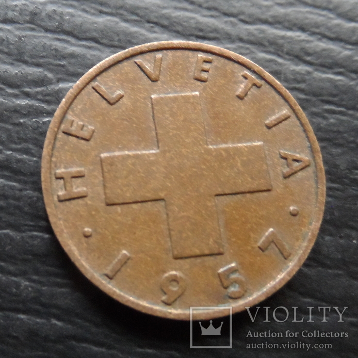 2 раппена  1957   Швейцария    ($4.6.29)~