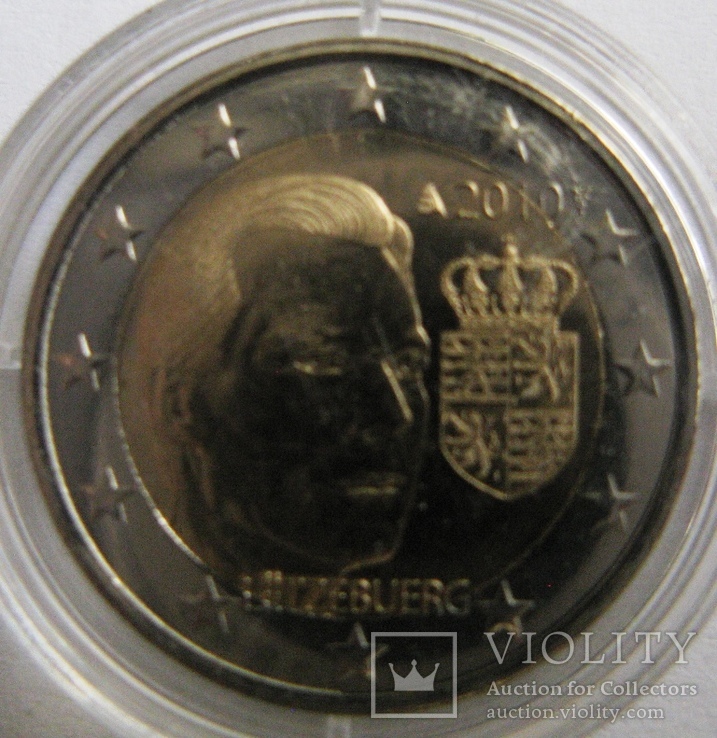 Люксембург 2 евро 2010 "Великий герцог Анри" PROOF, фото №3