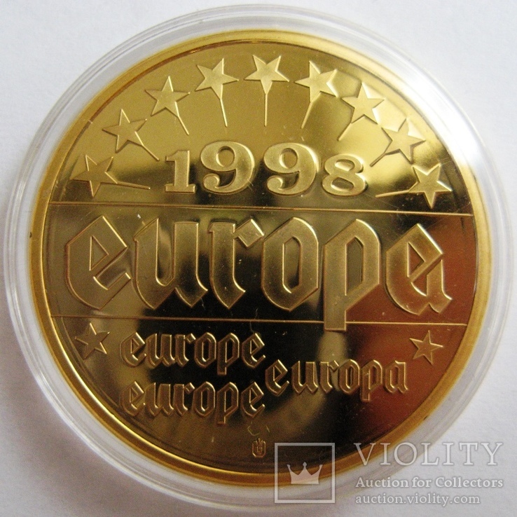 Германия, 1 экю "Гельмут Коль" 1998 г. + сертификат, фото №4