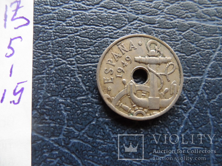 50 сантим 1949  Испания   ($5.1.15)~, фото №4