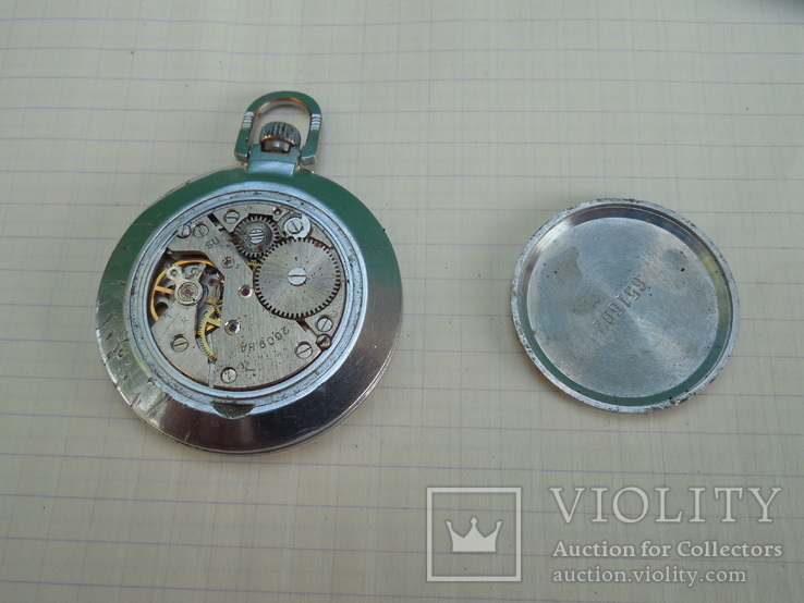 Часы карманные Ракета с парусником на реставрацию, фото №8