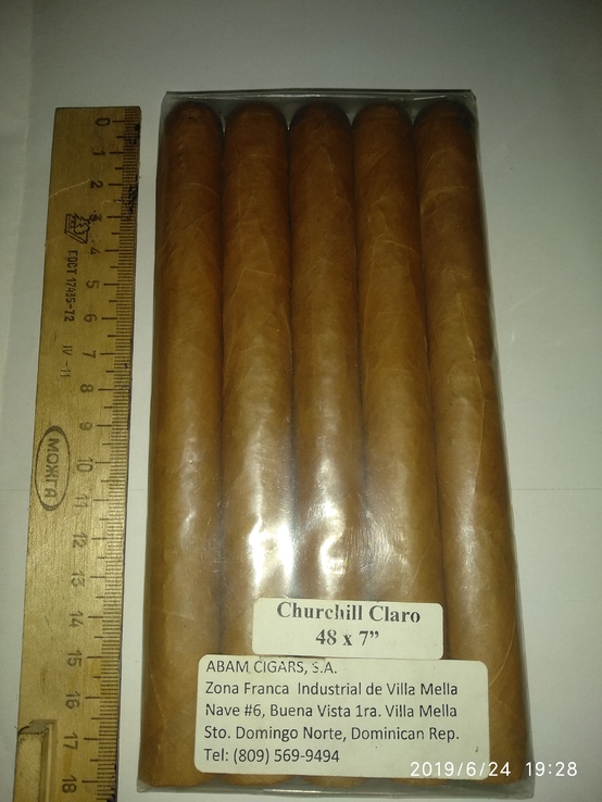 Упаковка сигар 5 штук, Доминиканская республика.