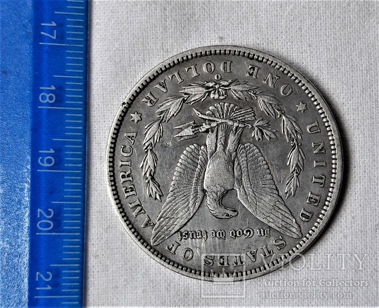 Монета 1 Доллар США, Морган, 1887 год, 0, серебро 26,6 гр, проба 900 (84), фото №4