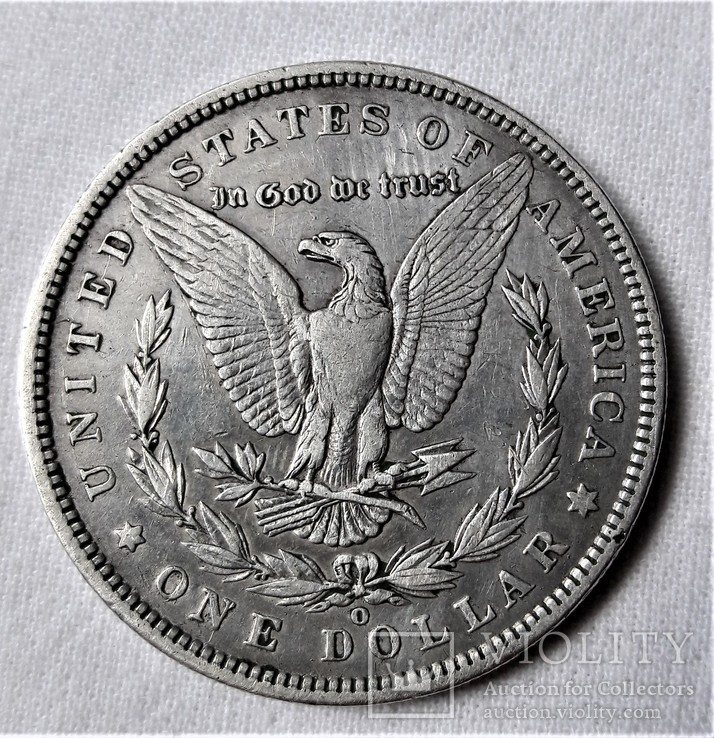 Монета 1 Доллар США, Морган, 1887 год, 0, серебро 26,6 гр, проба 900 (84), фото №12