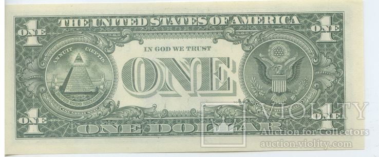 Пресс UNC * Замещение 2013 - 1 one  dollar USA / Доллар заміщення, фото №2
