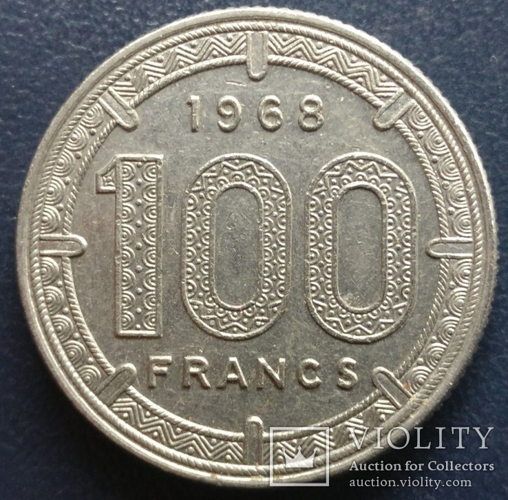 Экваториальные Африканские Штаты 100 франков 1968