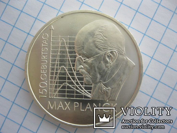 10 евро 2008 год Макс Планк, фото №2