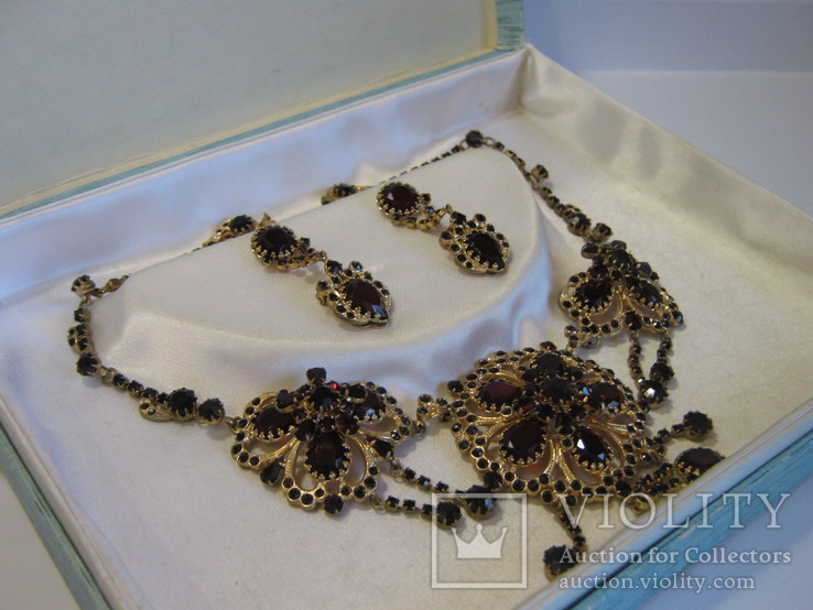 Винтажное Чешское ожерелье "Яблонекс"с коробкой. Оригинал., фото №5