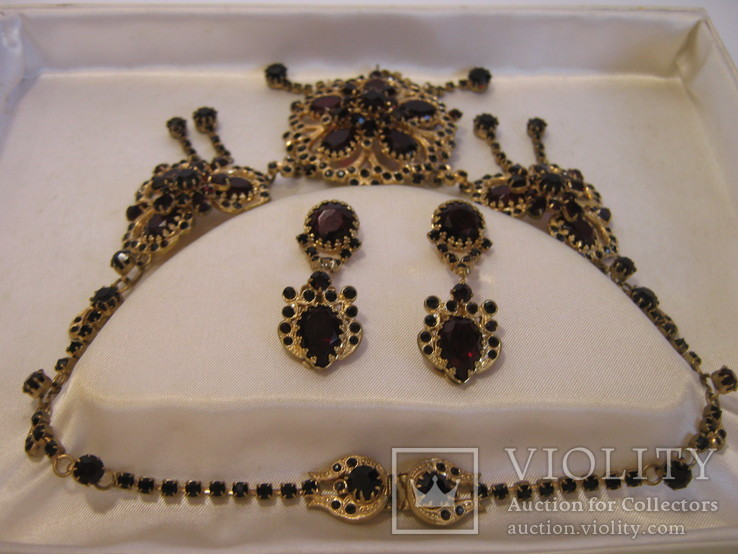 Винтажное Чешское ожерелье "Яблонекс"с коробкой. Оригинал., фото №13