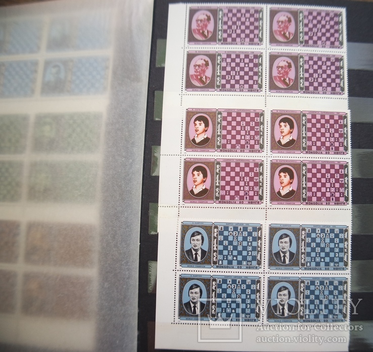 Подборка почтовых марок "Шахматы" 153шт +13 блоков, фото №10