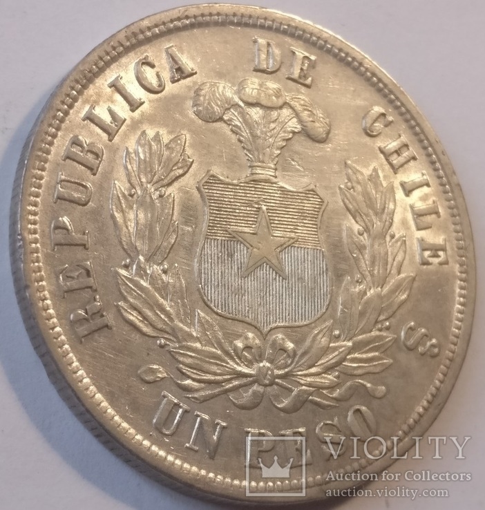 Чили 1 песо 1876