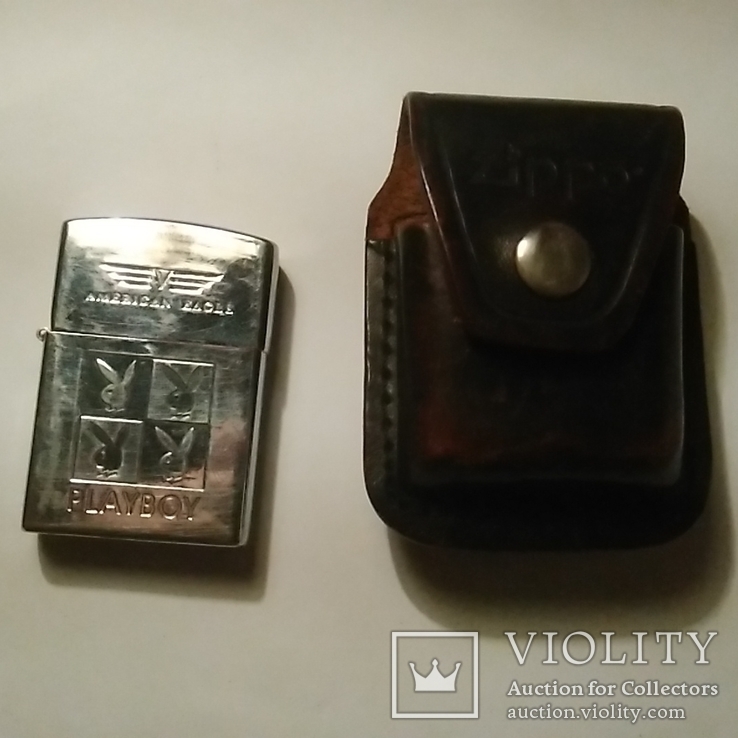 Zippo "playboy" и чехол