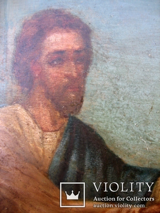 Старовинна ікона - Моління на ікону Св. Миколая, фото №5