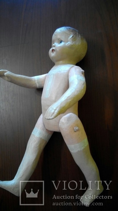 Старинная кукла папье маше неопознанная, фото №3