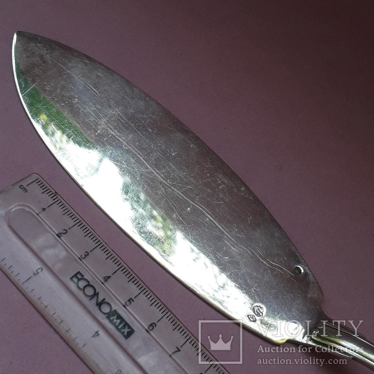Сервировочная лопатка для рыбы, серебро, 149 грамм, Кристофль, Франция, фото №3