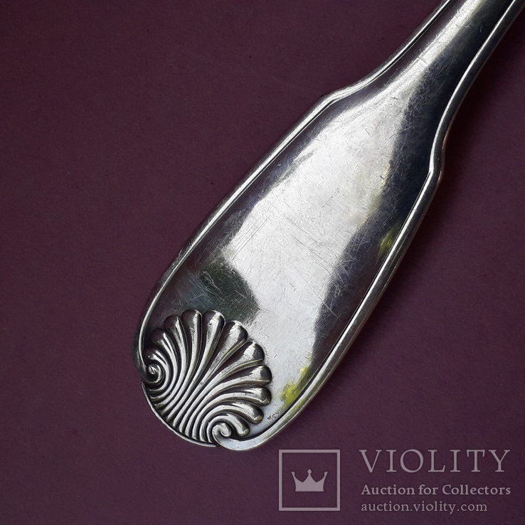 Сервировочная вилка, серебро, 122 грамма, Кристофль, Франция, фото №11