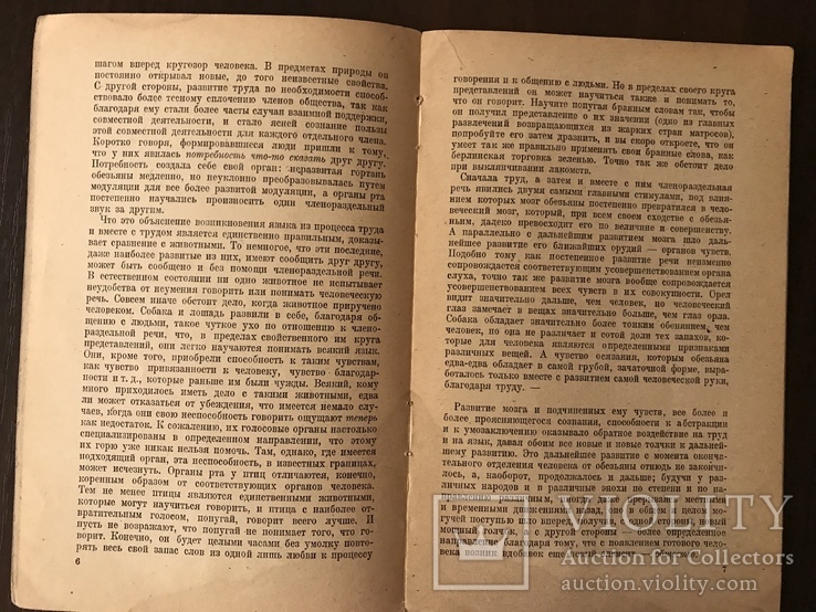 1946 Энгельс Роль труда в превращении обезьяны в человека, фото №5