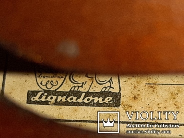 Старинная скрипка Antonius Stradivarius 1960 года Чехословакия в родном футляре, фото №12