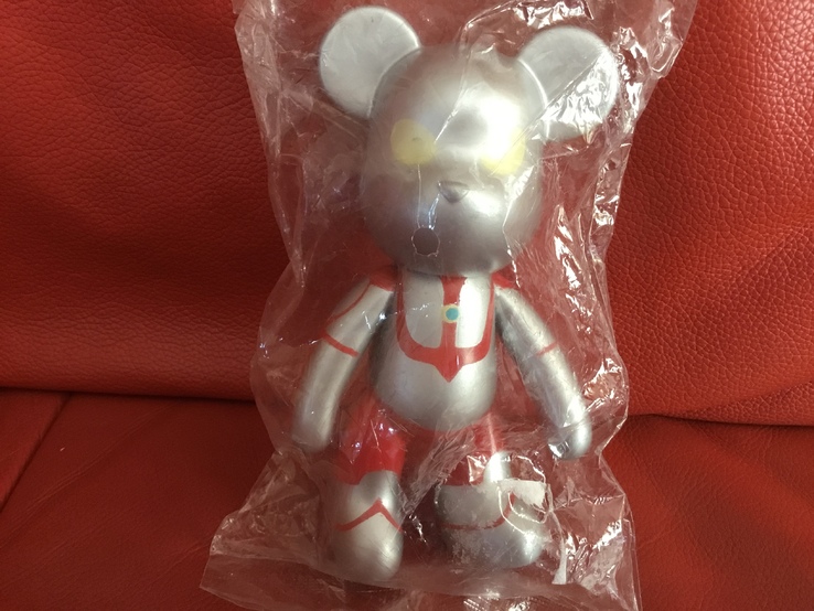 Креативная фигурка Bear MOMO Bearbrick 14 см, серый, фото №2