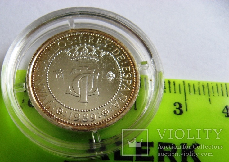 Испания, VIP-set PROOF *5 серебряных монет 100-2000 песет 1989, фото №12