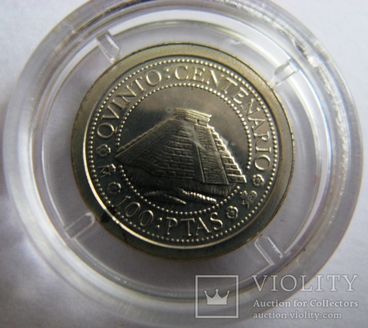 Испания, VIP-set PROOF *5 серебряных монет 100-2000 песет 1989, фото №13