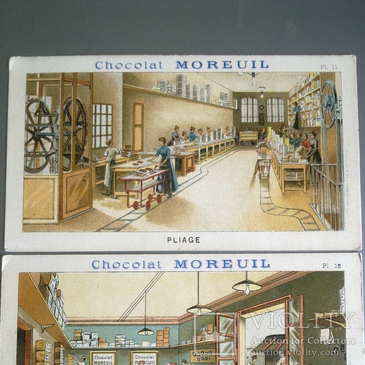 Вкладыш (фантик) реклама шоколада Франция, до 1945 г, 2 шт, Оригинал!, фото №4