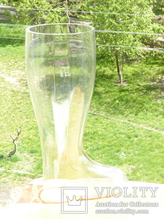 Пивной бокал = германия - сапог - 2 литра, фото №2