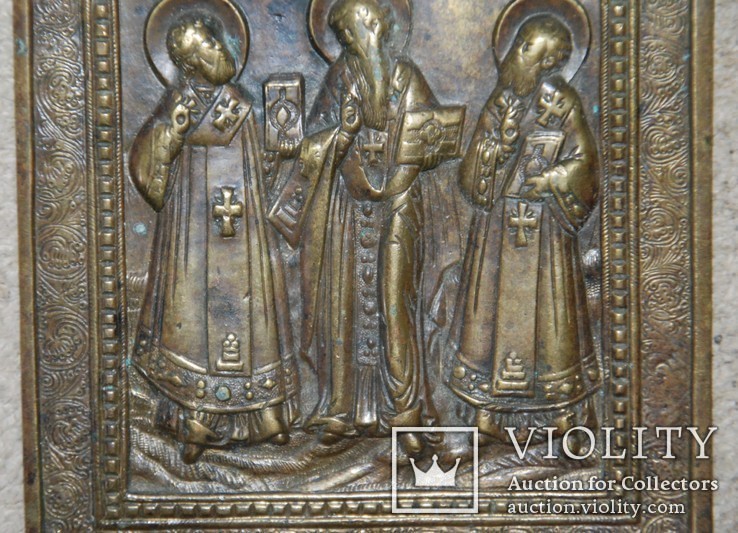 Григорий Богослов, Василий Великий и Иоанн Златоуст, святители, фото №4