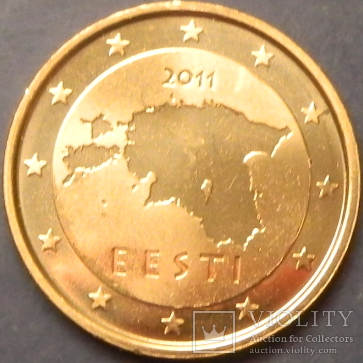 2 євроценти Естонія 2011 UNC