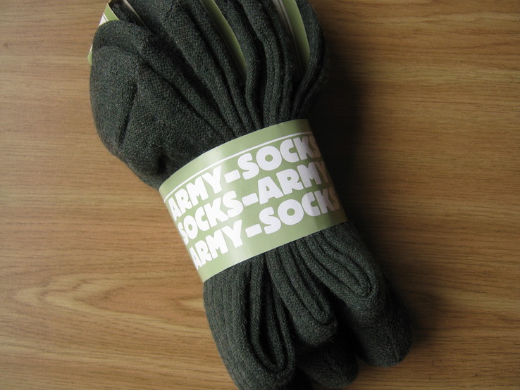 Носки армейские Army Socks, 3 пары в лоте, 43-46, Германия., фото №3