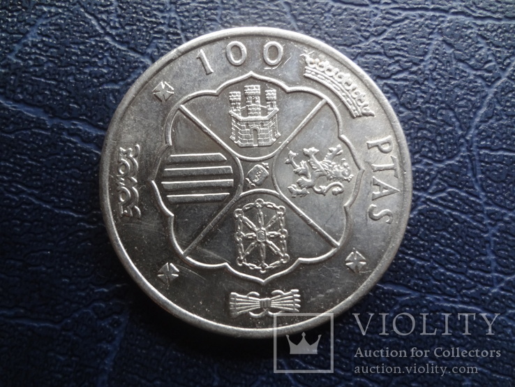 100  песет 1966  Испания  серебро   ($5.6.2)~
