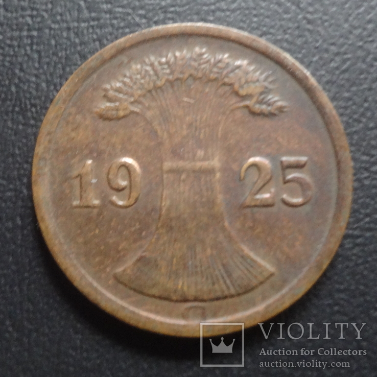 2 пфеннига 1925 G  Германия   ($5.3.1)~, фото №2