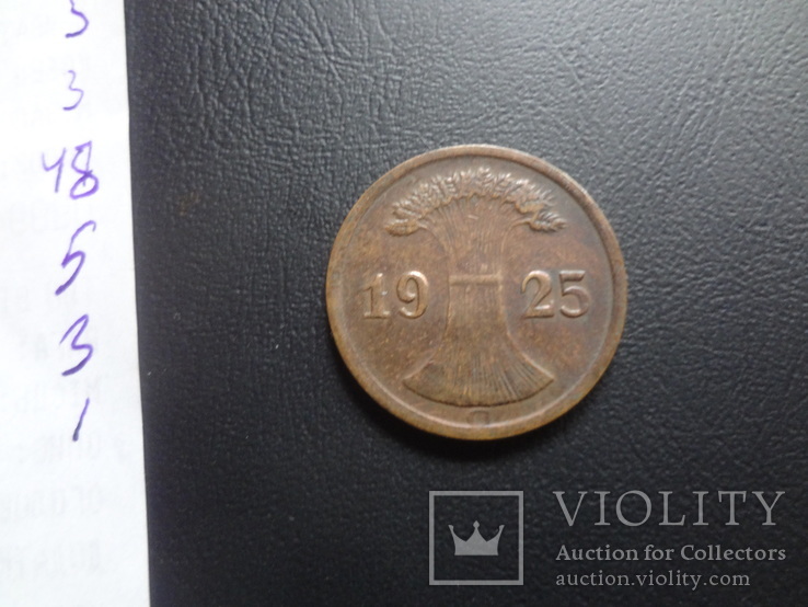 2 пфеннига 1925 G  Германия   ($5.3.1)~, фото №4