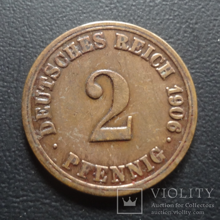 2 пфеннига  1906    Германия    ($5.3.15)~, фото №2